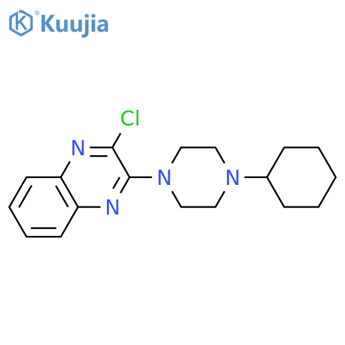 2-Chloro-3-(4-cyclohexyl-piperazin-1-yl)-quinoxaline structure