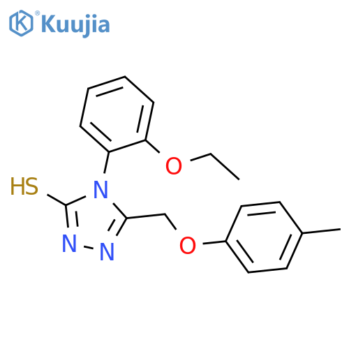 4-(2-Ethoxy-phenyl)-5-p-tolyloxymethyl-4H-[1,2,4]triazole-3-thiol structure
