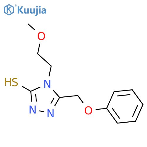 4-(2-Methoxy-ethyl)-5-phenoxymethyl-4H-[1,2,4]triazole-3-thiol structure