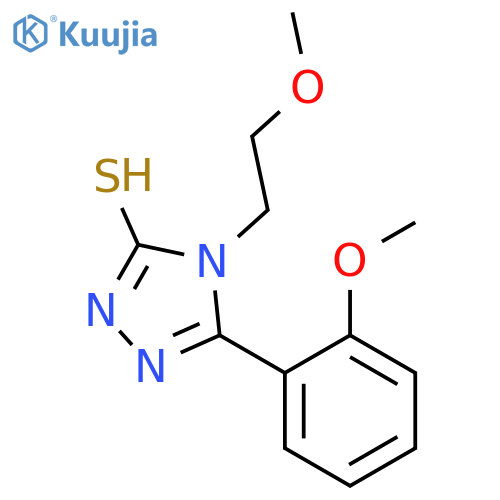 4-(2-Methoxy-ethyl)-5-(2-methoxy-phenyl)-4H-[1,2,4]triazole-3-thiol structure