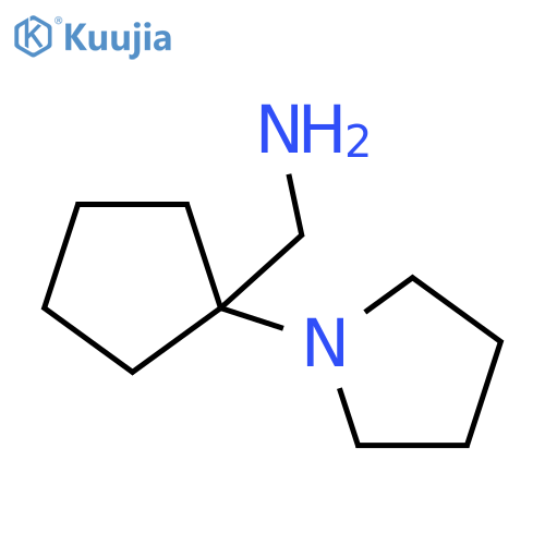 1-1-(1-pyrrolidinyl)cyclopentylmethanamine structure