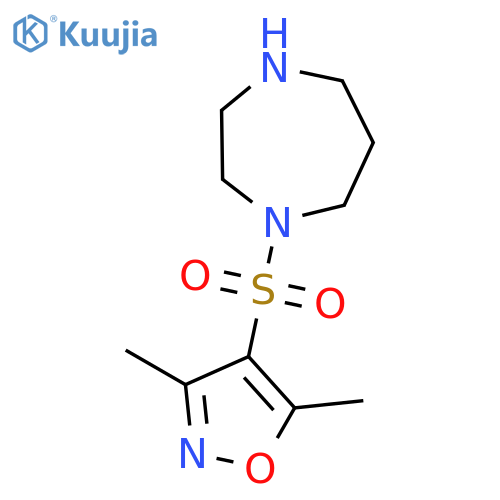 1-(3,5-Dimethyl-isoxazole-4-sulfonyl)-[1,4]diazepane structure
