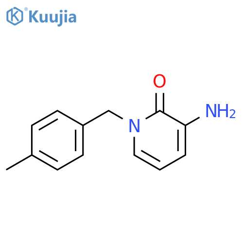 3-amino-1-(4-methylphenyl)methyl-1,2-dihydropyridin-2-one structure