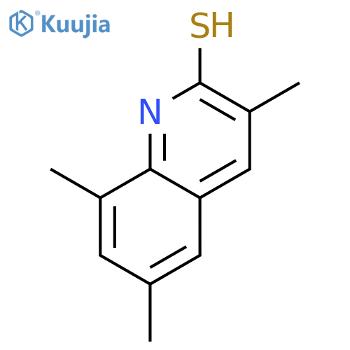 3,6,8-Trimethyl-quinoline-2-thiol structure
