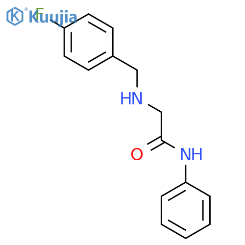 2-(4-Fluoro-benzylamino)-N-phenyl-acetamide structure