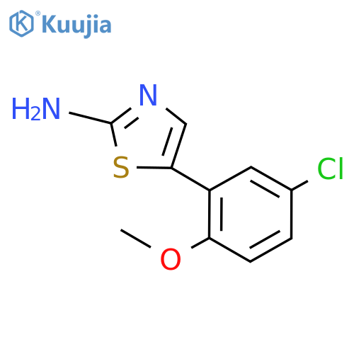5-(5-Chloro-2-methoxyphenyl)thiazol-2-amine structure