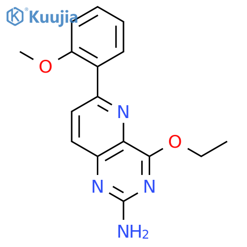 Pyrido[3,2-d]pyrimidin-2-amine, 4-ethoxy-6-(2-methoxyphenyl)- structure