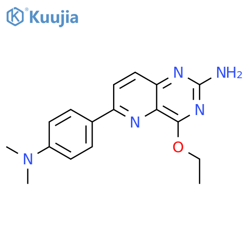 Pyrido[3,2-d]pyrimidin-2-amine, 6-[4-(dimethylamino)phenyl]-4-ethoxy- structure
