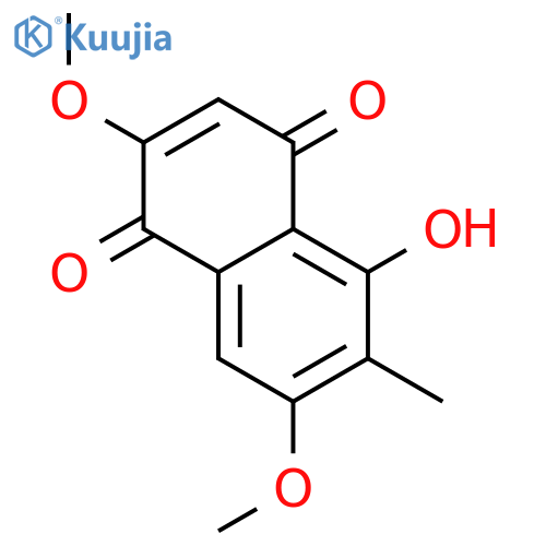 1,4-Naphthalenedione,5-hydroxy-2,7-dimethoxy-6-methyl- structure