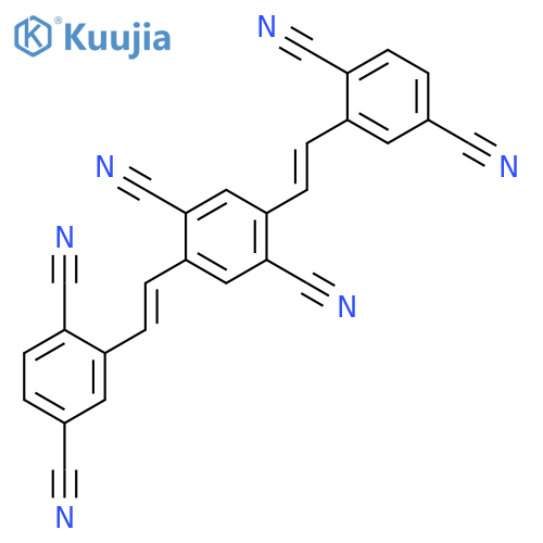 1,4-Benzenedicarbonitrile, 2,5-bis[2-(2,5-dicyanophenyl)ethenyl]- structure