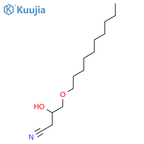 4-(Decyloxy)-3-hydroxybutanenitrile structure