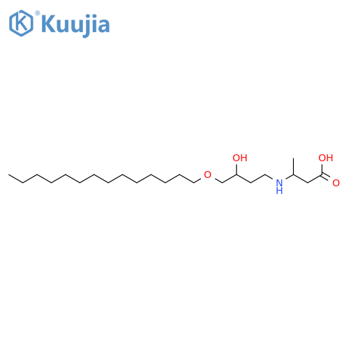 Butanoic acid, 3-[[3-hydroxy-4-(tetradecyloxy)butyl]amino]- structure