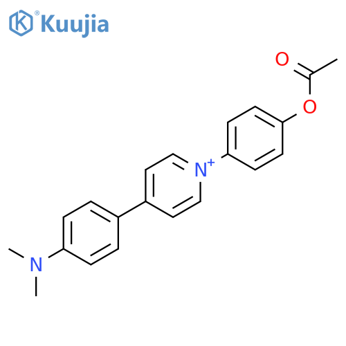 Pyridinium, 1-[4-(acetyloxy)phenyl]-4-[4-(dimethylamino)phenyl]- structure