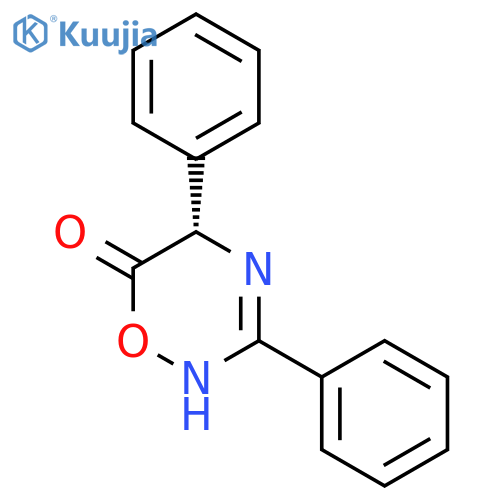 6H-1,2,4-Oxadiazin-6-one, 2,5-dihydro-3,5-diphenyl-, (S)- structure