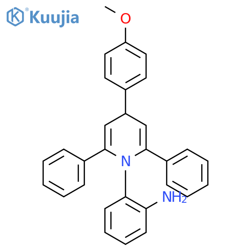 Benzenamine, 2-[4-(4-methoxyphenyl)-2,6-diphenyl-1(4H)-pyridinyl]- structure