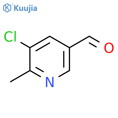 5-Chloro-6-methylnicotinaldehyde structure