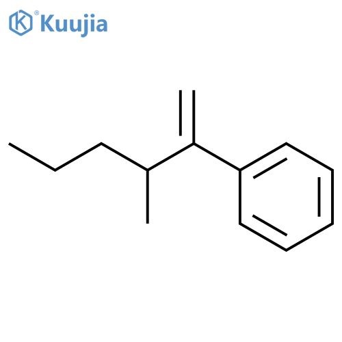 Benzene, (2-methyl-1-methylenepentyl)- structure