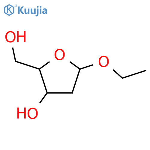 Ethyl 2-deoxypentofuranoside structure