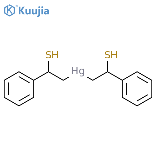 Mercury, bis(2-mercapto-2-phenylethyl)- structure