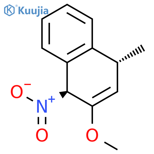 Naphthalene, 1,4-dihydro-2-methoxy-4-methyl-1-nitro-, trans- structure