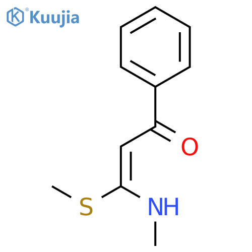 2-Propen-1-one, 3-(methylamino)-3-(methylthio)-1-phenyl- structure