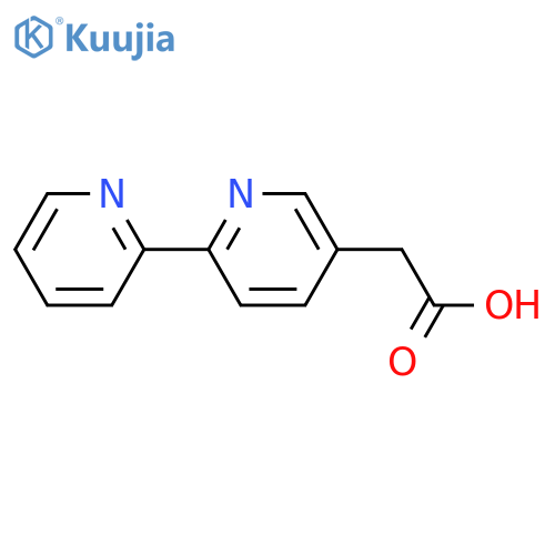 2-([2,2'-Bipyridin]-5-yl)acetic acid structure