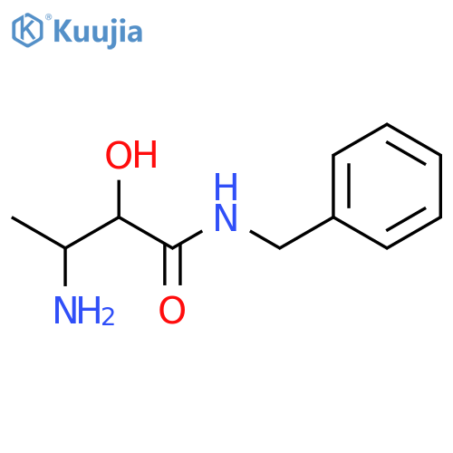 Butanamide, 3-amino-2-hydroxy-N-(phenylmethyl)-, (2R,3S)- structure