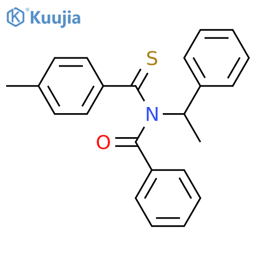Benzamide, N-[(4-methylphenyl)thioxomethyl]-N-[(1R)-1-phenylethyl]- structure