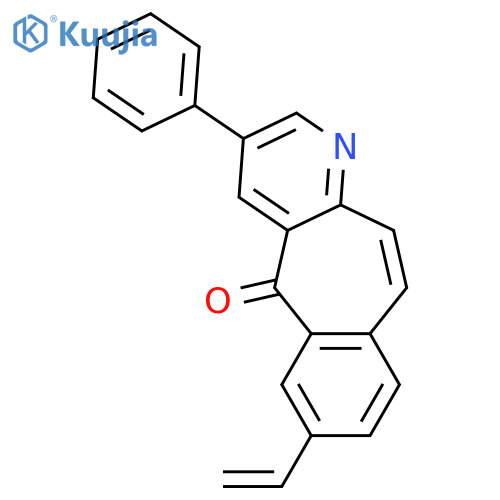5H-Benzo[4,5]cyclohepta[1,2-b]pyridin-5-one, 7-ethenyl-3-phenyl- structure
