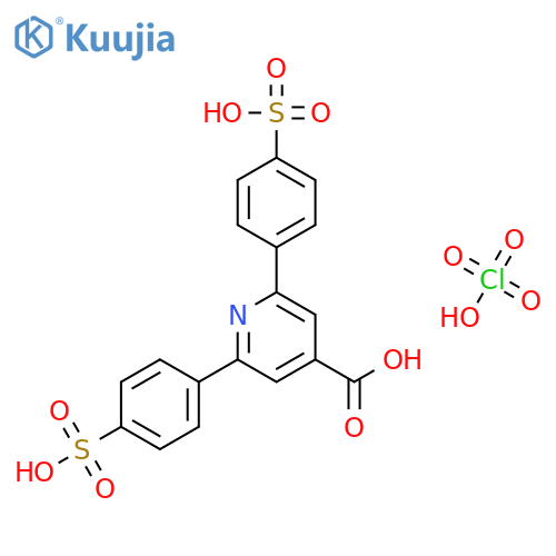4-Pyridinecarboxylic acid, 2,6-bis(4-sulfophenyl)-, perchlorate structure