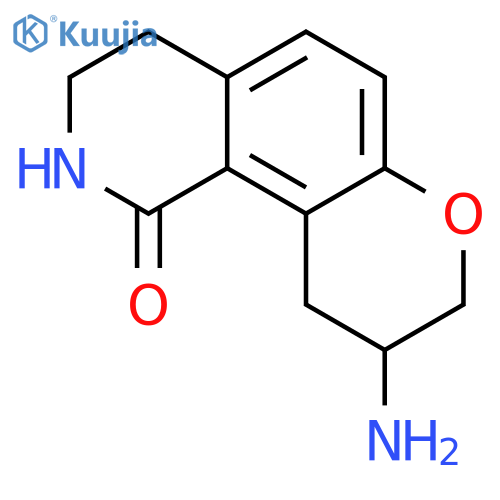 2H-Pyrano[2,3-h]isoquinolin-1(8H)-one, 9-amino-3,4,9,10-tetrahydro- structure