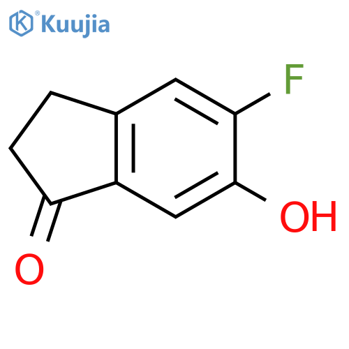 5-Fluoro-6-hydroxy-2,3-dihydro-1H-inden-1-one structure
