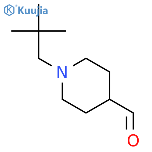 1-(2,2-dimethylpropyl)piperidine-4-carbaldehyde structure
