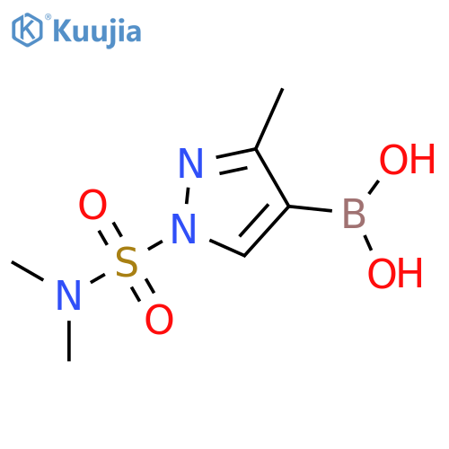 [1-(dimethylsulfamoyl)-3-methyl-1H-pyrazol-4-yl]boronic acid structure