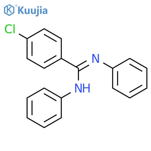 Benzenecarboximidamide, 4-chloro-N,N'-diphenyl- structure