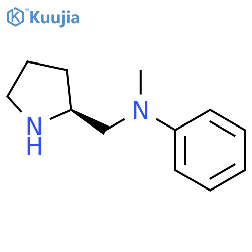 2-Pyrrolidinemethanamine, N-methyl-N-phenyl-, (2S)- structure