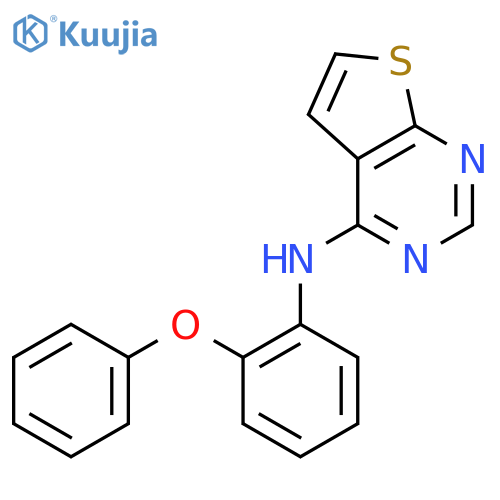 Thieno[2,3-d]pyrimidin-4-amine, N-(2-phenoxyphenyl)- structure