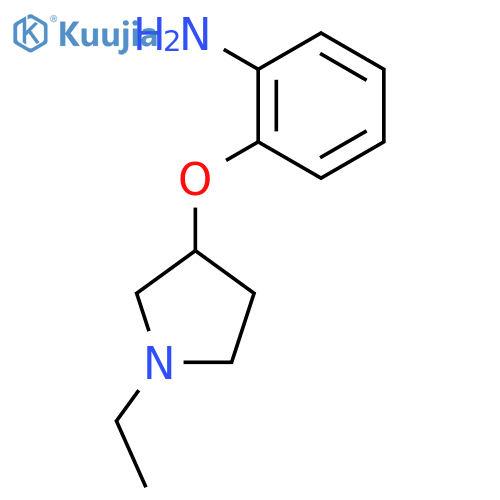 Benzenamine, 2-[(1-ethyl-3-pyrrolidinyl)oxy]- structure