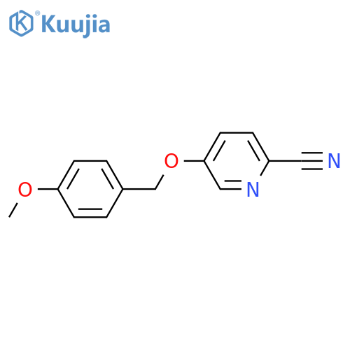 5-((4-Methoxybenzyl)oxy)picolinonitrile structure