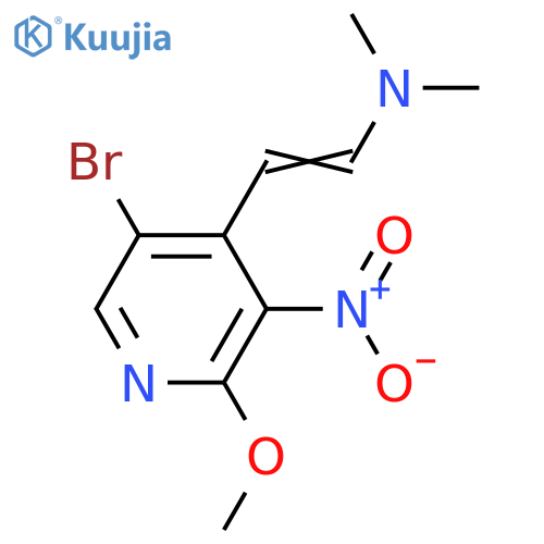5-Bromo-4-2-(dimethylamino)ethenyl-2-methoxy-3-nitropyridine structure
