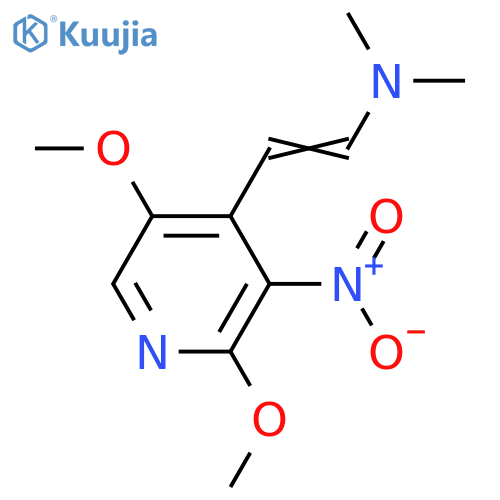 2,5-Dimethoxy-4-2-(dimethylamino)ethenyl-3-nitropyridine structure