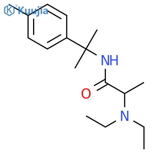 N~2~,N~2~-diethyl-N-[1-methyl-1-(4-methylphenyl)ethyl]alaninamide structure
