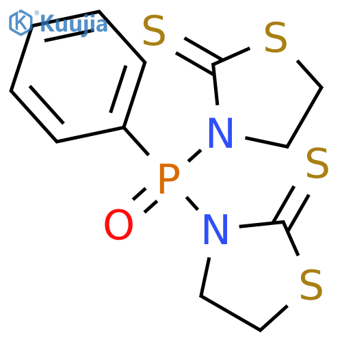 3,3'-(PHENYLPHOSPHINYLIDENE)BIS-2-THIAZOLIDINETHIONE structure