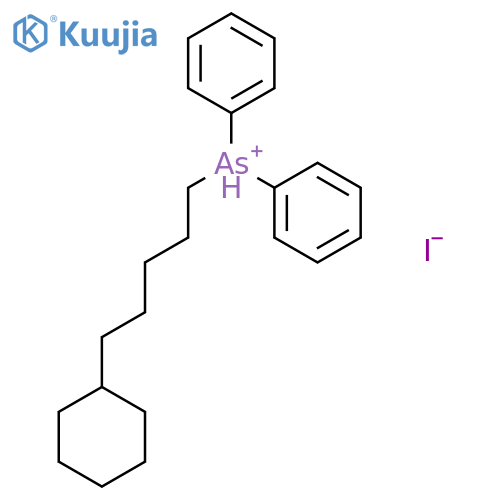 Arsonium, cyclohexylpentyldiphenyl-, iodide structure