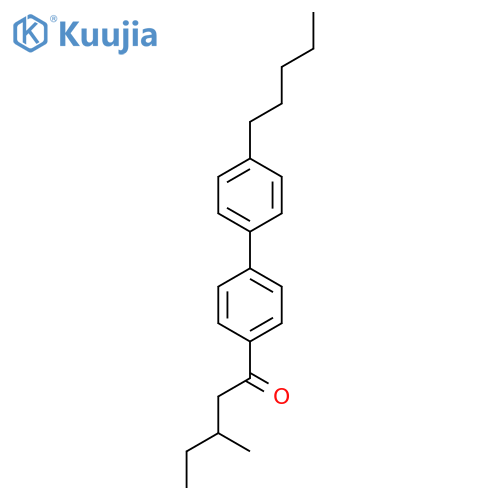 1-Pentanone, 3-methyl-1-(4'-pentyl[1,1'-biphenyl]-4-yl)- structure