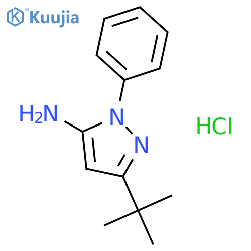 5-TERT-BUTYL-2-PHENYL-2H-PYRAZOL-3-YLAMINE HYDROCHLORIDE structure