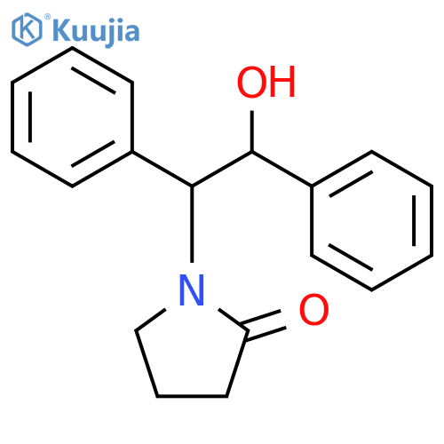 2-Pyrrolidinone, 1-[(1S,2R)-2-hydroxy-1,2-diphenylethyl]- structure