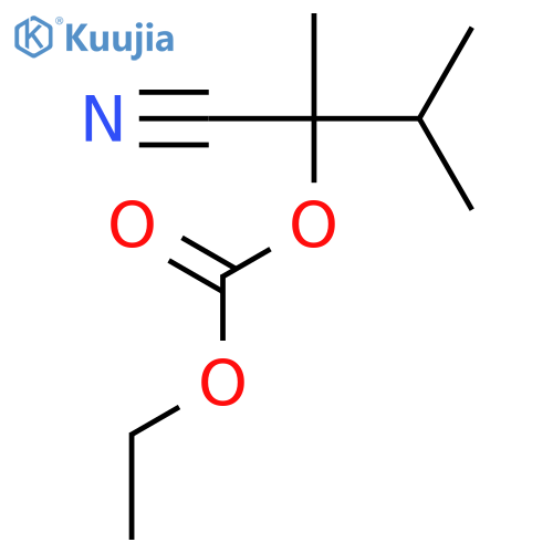 Carbonic acid, 1-cyano-1,2-dimethylpropyl ethyl ester, (+)- structure
