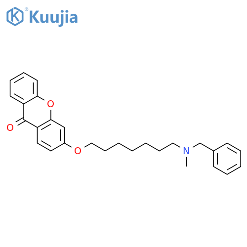 9H-Xanthen-9-one, 3-[[7-[methyl(phenylmethyl)amino]heptyl]oxy]- structure