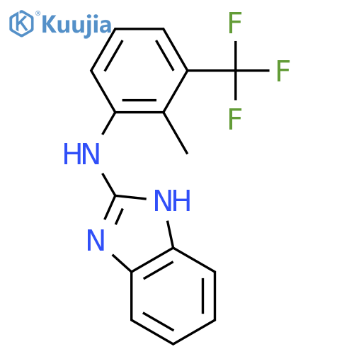 1H-Benzimidazol-2-amine, N-[2-methyl-3-(trifluoromethyl)phenyl]- structure